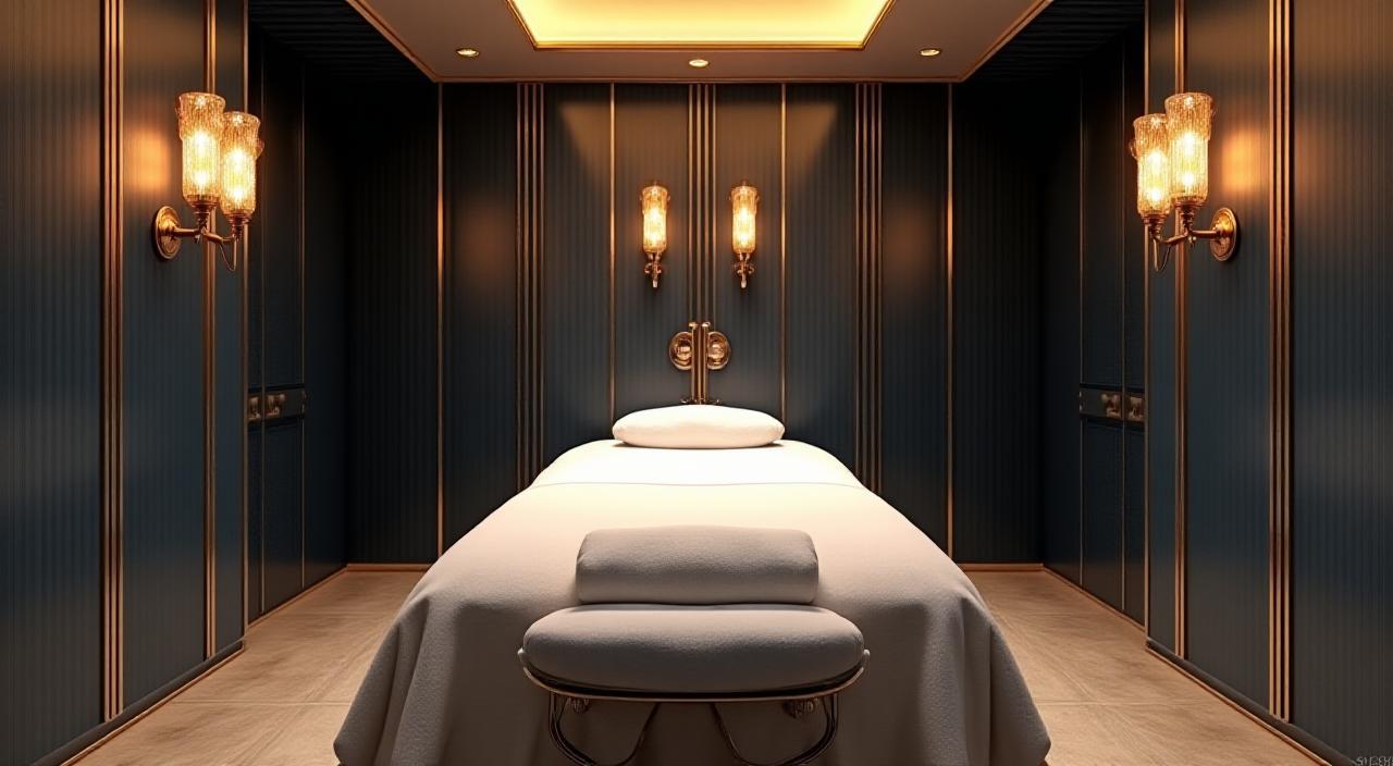 アール・デコ様式の洗練されたサロンインテリア