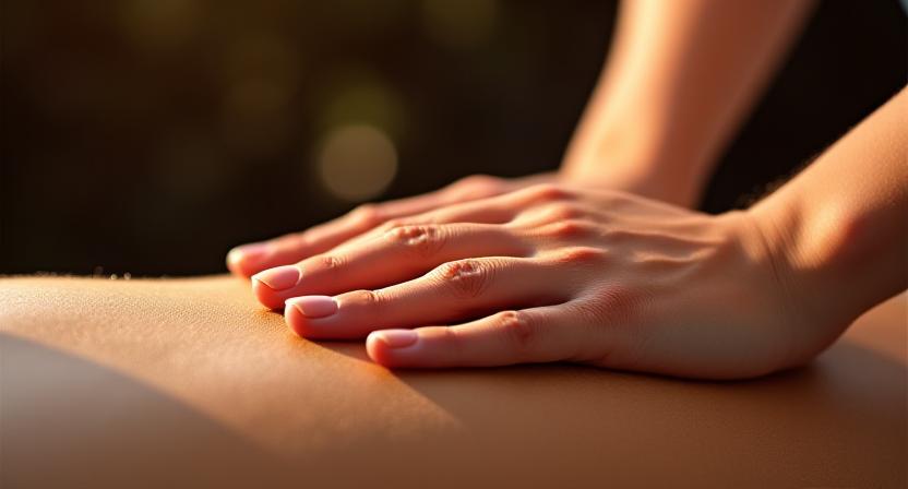 ラグジュアリーなオイルマッサージの手技