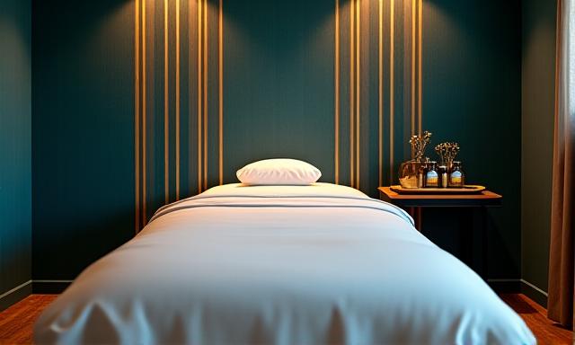 贅沢な施術ルームの雰囲気